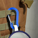 6pcs Outdoor Camping Carabiner Quick Hanging Buckle Climbing Survival Equipme