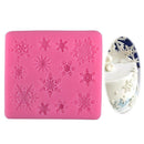 Winter Snowflake Stars Silicone Fondant Mold Cake Decorating Border Baking Icing