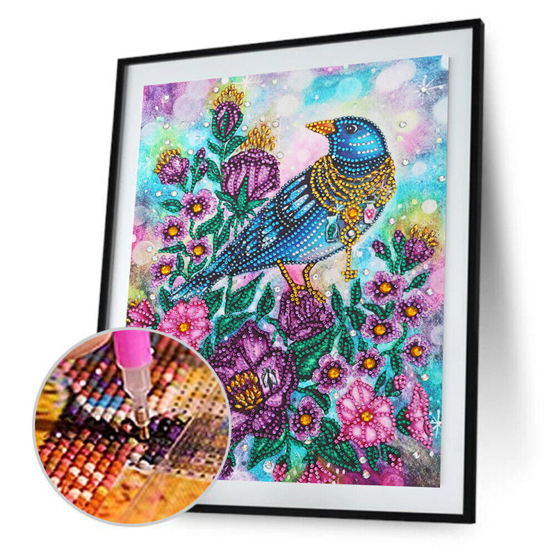 Diamond Painting Bird Partial Special Shape Rhinestone DIY Picture (PA023) Newly
