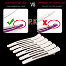 6pcs Solid Color Practical Duckbill Clip Traceless Hairdressing Hair Clip Set