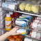 Beer Soda Storage Box 2 Layer Refrigerator Auto Rolling Beverage Can Racks Newly