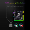 COOLMOON 5V 3Pin HUB Splitter Cable Extension Cord for Mainboard (1 to 2) Newly