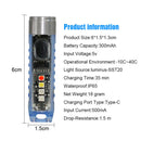 Ultralight Small LED Flashlight IP65 Waterproof Portable Light for Emergenc