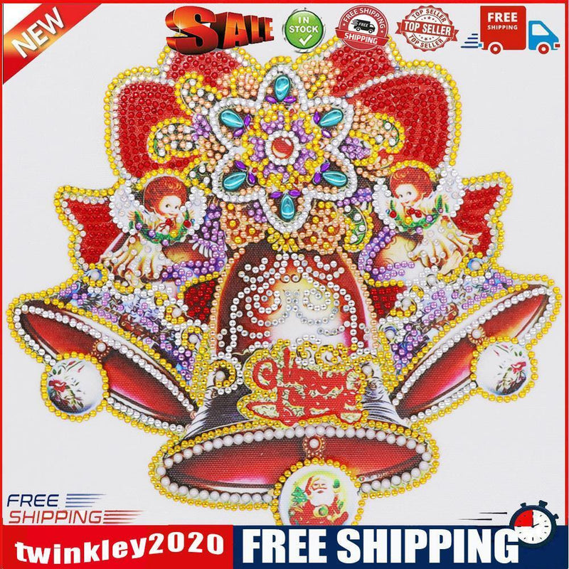 5D DIY Special Shaped Diamond Painting Christmas Bell Embroidery Mosaic Kit