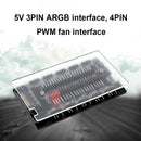 10-in-1 ARGB Cable Splitter Hub Space Saving ARGB PWM Hub for PC Case Chassis