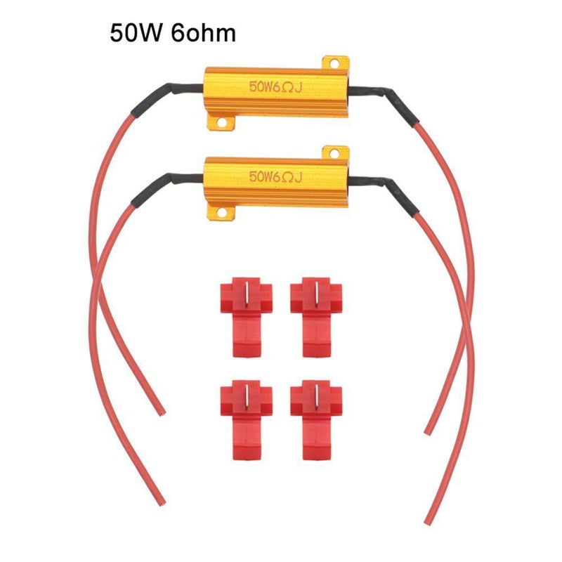 Wiring Resistance 50W 6 ohm Turn Signal Load Resistor Headlight Load Resistor