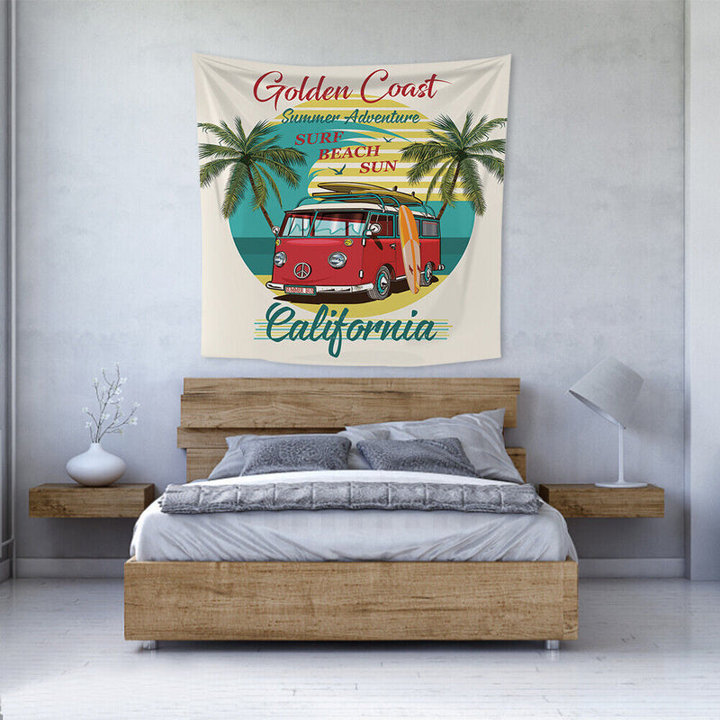 Multifunction Travel Scene Wall Tapestry Hanging Blanket Beach Camp Rug (1)