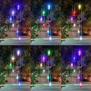 LED Solar Wind Chime Lamp Color Changing Wishing Bottle Hanging Light (A) Newly
