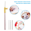 Household Knitting Wood Handle French Style Reverse Embroidery Sew Tool for Gift