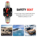 50A Circuit Breaker Automatic Reset 12-42V Car Marine Boat Fuse Holder