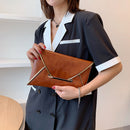 Fashion Leather Solid Color Envelope Bag Day Clutch Women Small Handbags Purse
