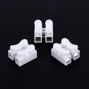 50pcs/Lot Push Wire Male 2P Shock Connector Terminal Blocks Connector