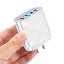 ABS Charger 4 USB Ports Portable Travel Convenience Phone Fast Charge Equipment
