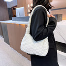 Women Soft Warm Plush Handbags Fluffy Underarm Bags Shoulder Top-handle Bags