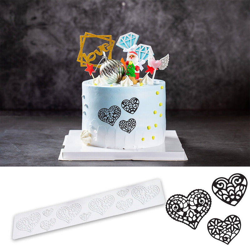 Lace Flower Silicone Sugarcraft Mold Fondant Mat Pastry Cake Decorating Tools