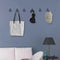 5x Double Robe Hook Heavy Duty Coat Hooks Wall Mounted for Hat hardware/