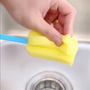 Infant Plastic Cup Nipple Cleaner Baby Bottle Brush Cleaning Tool Sponge