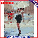 Painting By Numbers DIY Umbrella Girl Canvas Oil Wall Art Picture Ornaments Kit