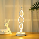 Spiral Wave LED Table Lamp Modern Desktop Decorative Lamps (UK Warm White) Newly
