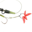 20x Carp Fishing Maggot Clips Earthworm Clip Hair Rig Worm Holder Fishing Tackle