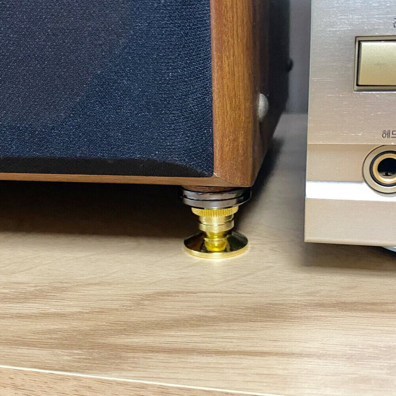 4pcs Speaker Spikes Stand CD Subwoofer Amplifier Turntable Isolation Feet Newly