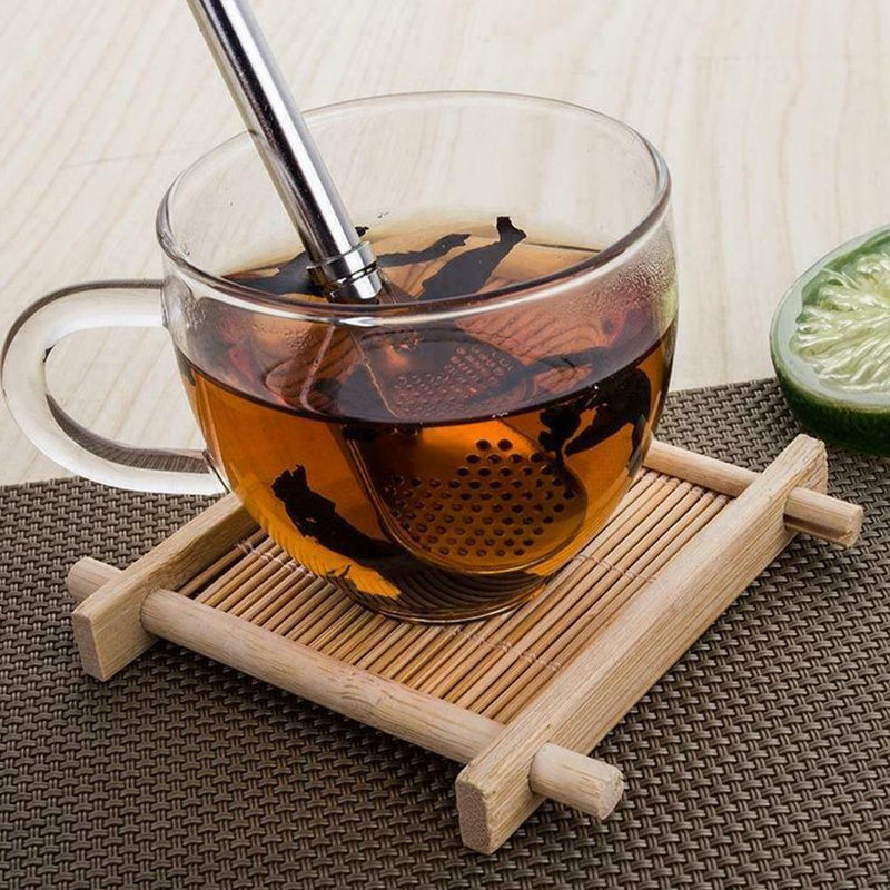 Tea Steel Drinking Yerba Mate Straw Gourd Bombilla Spoon Filter Tools S2J3