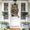 Wildflower Wreath Summer Spring Garland Flower Decor Ornaments Wedding Party:
