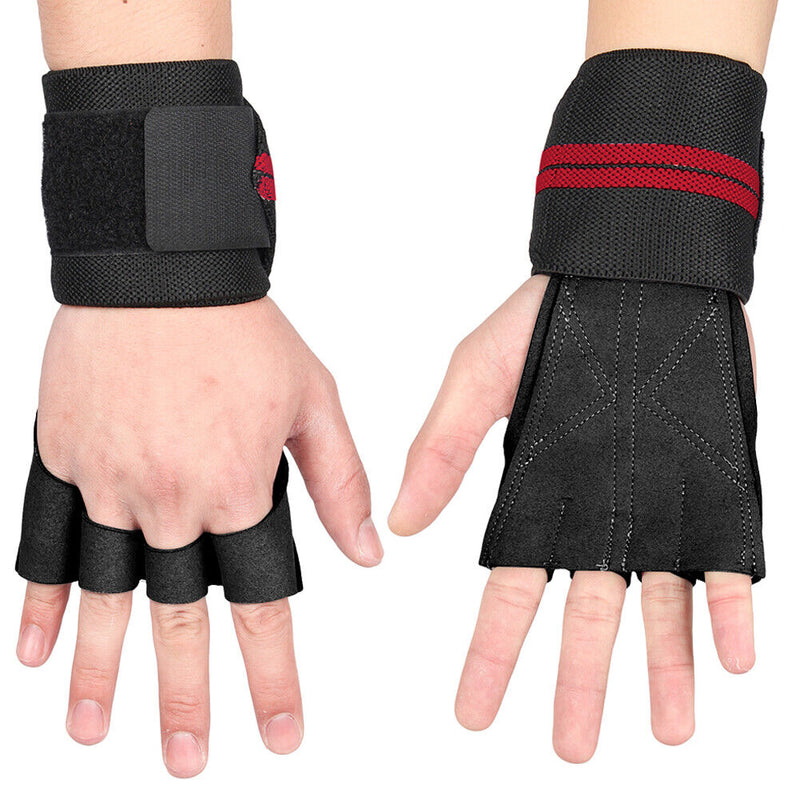 Anti-Skid Weightlifting Hand Guard Gloves Dumbbell Pull Up Grip Hand Protector