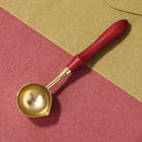 Wooden Handle Wax Seal Melting Furnace Spoon Melt Stove Stick Accessory (B)