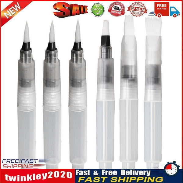 Portable Paint Brushes Water Color Brush Pencil Soft Watercolor Pen (6pcs) Newly