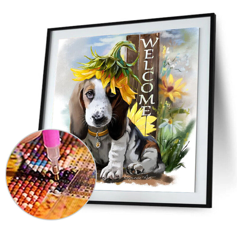 Cute Dog 5D Diamond Painting DIY Embroidery Cross Stitch Home Decor Gifts Newly