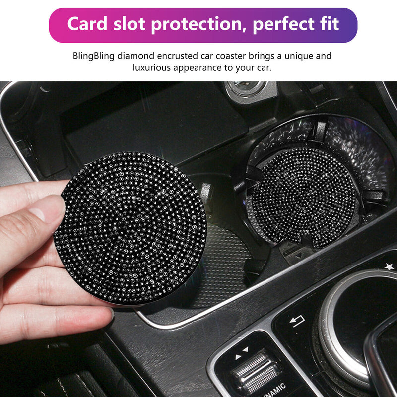 Coaster with Rhinestones for Car Disassemble Easily Vehicle Interior Gifts