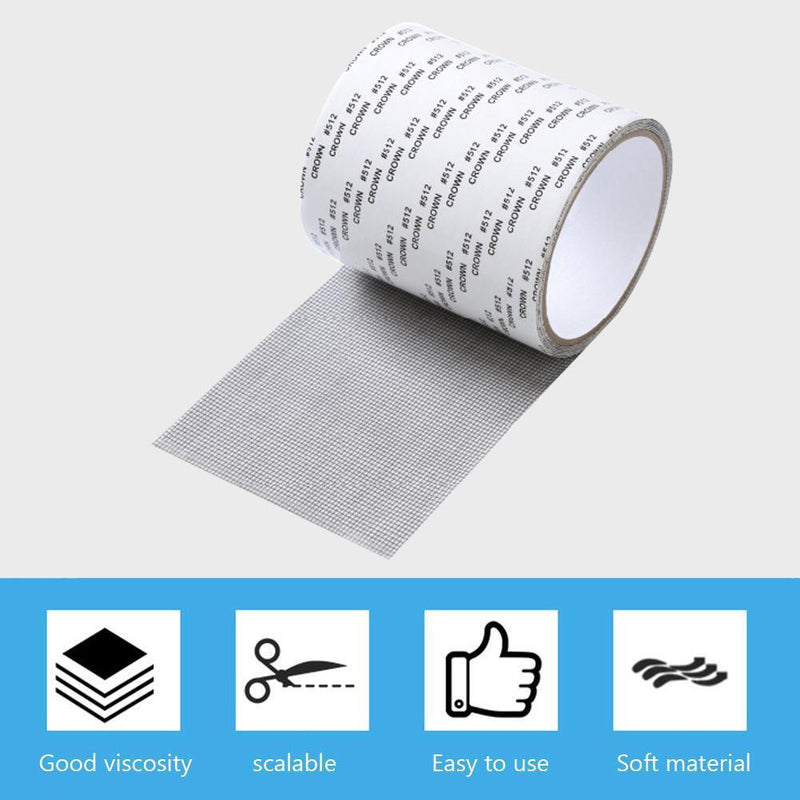3pcs Repair Tape Self Adhesive Mosquito Window Net Repair Patch(White)