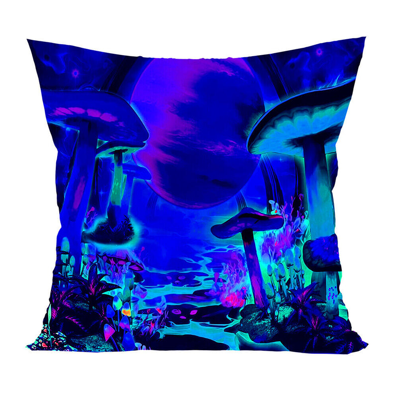 Luminous Pillow Case Printed Aesthetic Glow Under Ultraviolet Light Pillowcover