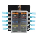 for Truck Boat Bus Blade Fuse Holder Block Fuse Box Plastic Cover Car Accessory