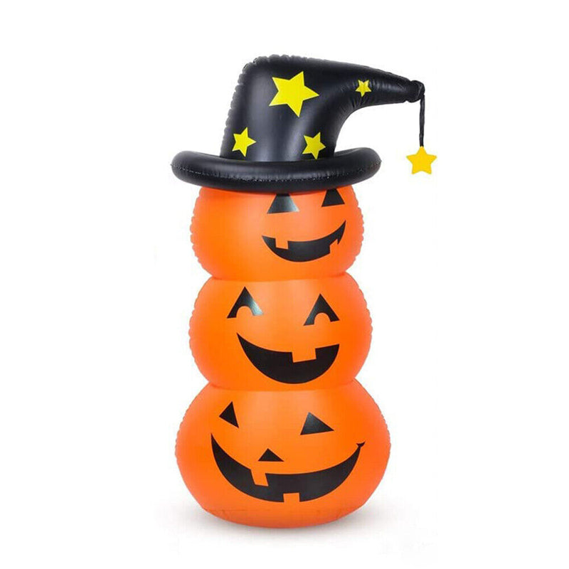 Halloween Decor Pumpkins Stacked Eco-friendly Thickened Pvc Outdoor Party Decor