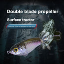 9g 16g Popper Fishing Lure Topwater Floating Double Propeller Tail Hard Baits