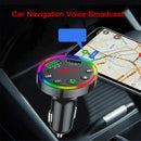 MP3 Player Dual USB Transmitter Compatible 5.0 FM Car Bluetooth Modulator