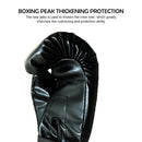 2pcs Muay Thai Karate Punching Gloves PU Boxing Training Gloves (Black) Newly