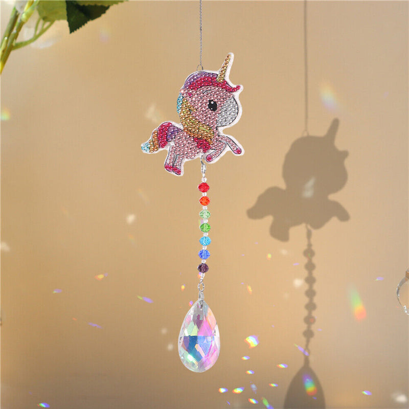 5D Diamond Painting Hanging Wind Chime Home Bedroom Party Rainbow Art Decoration
