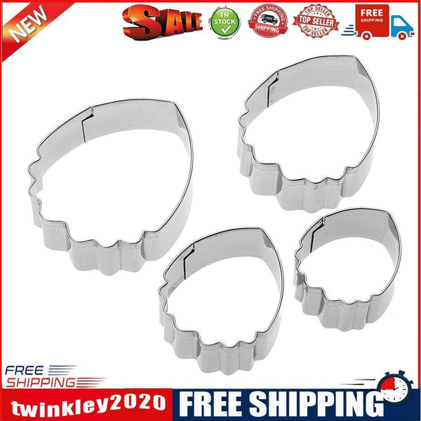 4pcs/set Stainless Steel Fondant Cake Decoration Peony Petal Cutter Mold