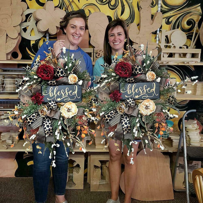 Fall Door WreathThanksgiving Day Christmas Harvest Front-Door Wreath gifts