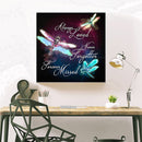 Dragonfly Full Round Drill Mosaic DIY Wall Art Picture of Rhinestone Decoration