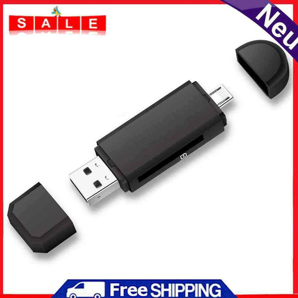 2 in 1 Smart OTG Card Reader Micro USB+USB2.0 Card Reader for PC Computer Phone