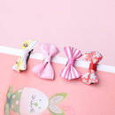 Baby Printed Flowers Nylon Baby Headband Head Wraps Alligator Clips Hair Clip