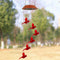 Solar Power Color Changing Wind Chime Lamps Garden Red Bird Pendant Light
