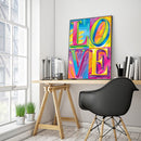 Oil Paint By Numbers Word Of Love Coloring Picture Digital Drawing L270