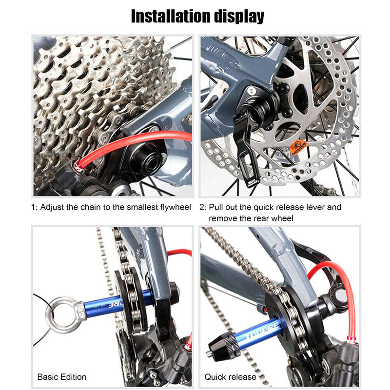 TOOPRE Bicycle Chain Keeper Bike Chain Cleaner Fix Holder (Quick Release) Newly