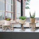 Flower Pot Base Holder Wood Plant Succulent Display Stand Shelf (Pineapple)