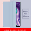 Tri-Fold Tablet Protective Cover for Lenovo Tab P11 Pro Shell (Ice White)